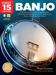 First 15 Lessons: Banjo Guitar and Fretted sheet music cover
